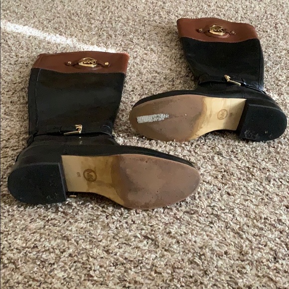 Stockyard two-tone Michael Kors riding boots - Picture 2 of 6